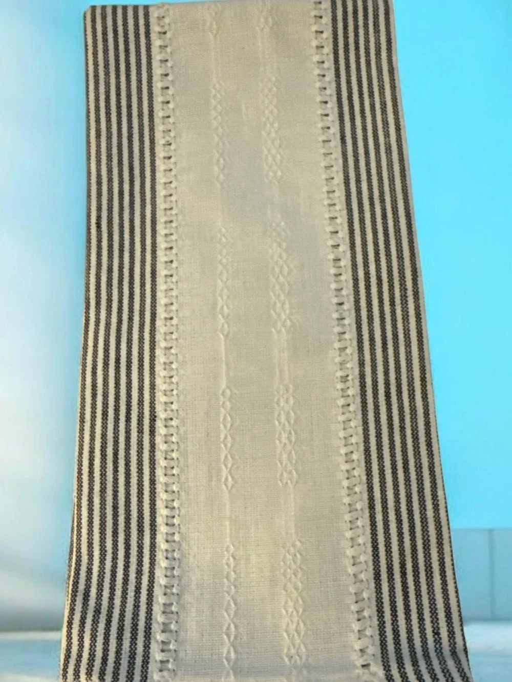 Neutral Stripe Decorative kitchen towel